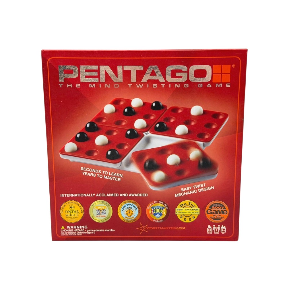 Mindtwister Pentago Strategy Mind Twisting 2 Player Board‎ Game Award Winning